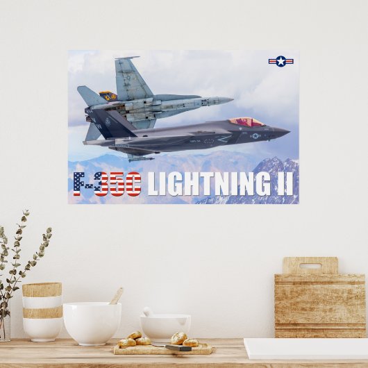 POSTER F-35C ÉCLAIRAGE II (Cuisine)