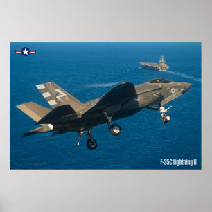 POSTER F-35C ÉCLAIRAGE II