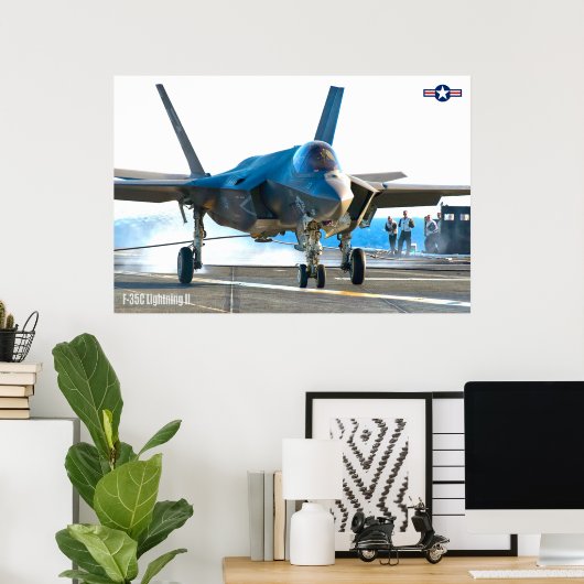 POSTER F-35C ÉCLAIRAGE II (Bureau à domicile)