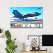POSTER F-35C ÉCLAIRAGE II (Bureau à domicile)
