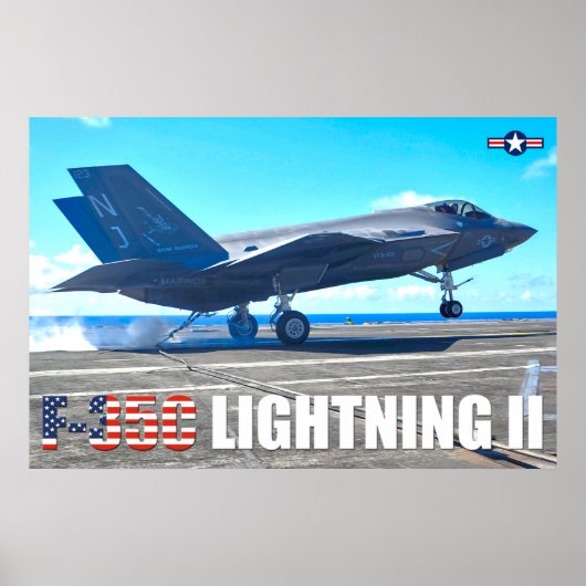 POSTER F-35C ÉCLAIRAGE II (Devant)