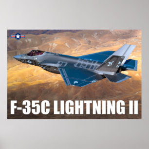POSTER F-35C ÉCLAIRAGE II