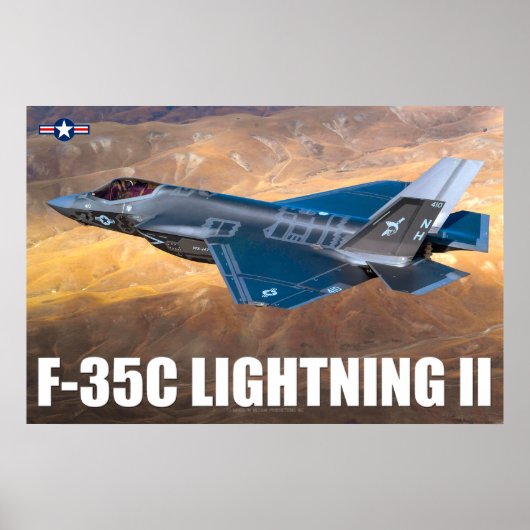 POSTER F-35C ÉCLAIRAGE II (Devant)
