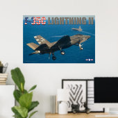 POSTER F-35C ÉCLAIRAGE II (Bureau à domicile)