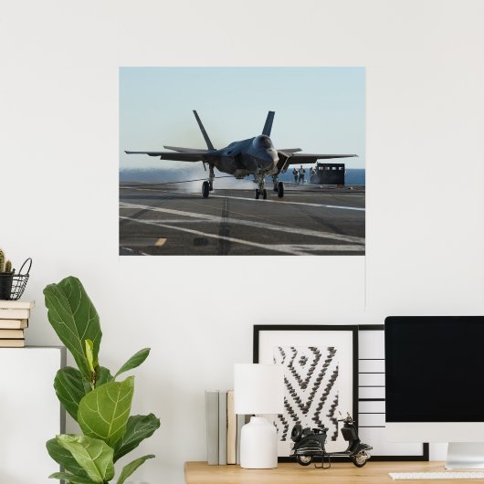 Poster F-35C Lightning II (Bureau à domicile)