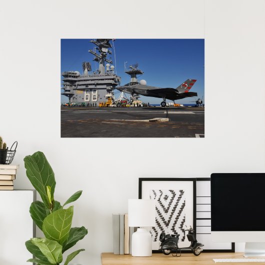 Poster F-35C Lightning II (Bureau à domicile)