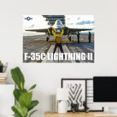 POSTER F-35C LIGHTNING II (Bureau à domicile)