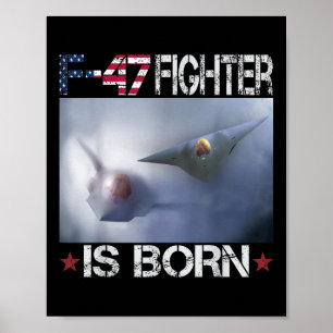 Poster F 47 Avion de chasse F47 6e Gen F-47 Us Air F