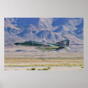 Poster F-4 fantôme II passe-bas