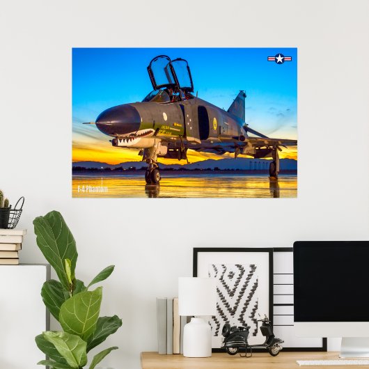 POSTER F-4 PHANTOM (Bureau à domicile)