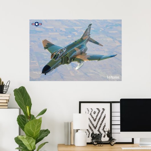 POSTER F-4 PHANTOM (Bureau à domicile)