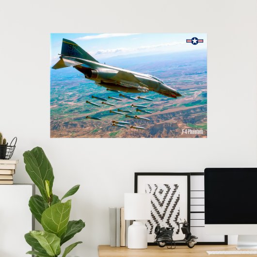 POSTER F-4 PHANTOM (Bureau à domicile)