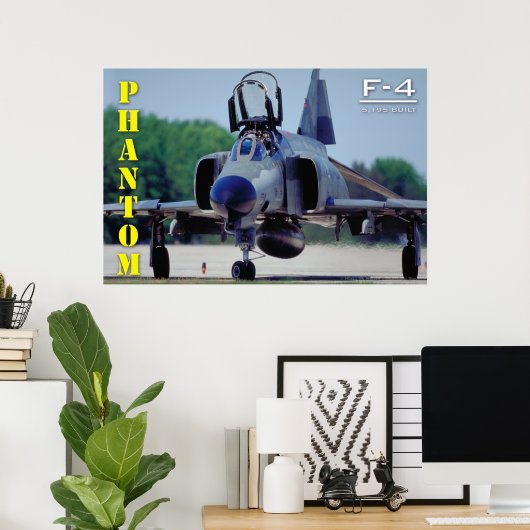 POSTER F-4 PHANTOM (Bureau à domicile)