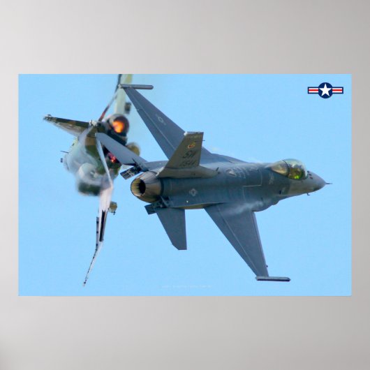 Poster F-4 PHANTOM et F-16 FALCON DE COMBAT (Devant)