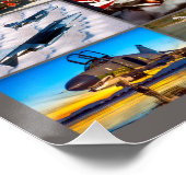 POSTER F-4 PHANTOM II "MONTAGE" (Coin)