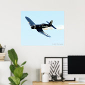 Poster F-4U Corsair (Bureau à domicile)