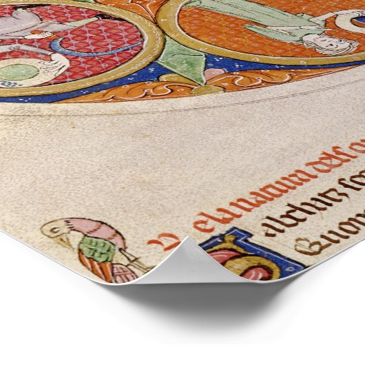 Poster F.56r Table des planètes (Coin)