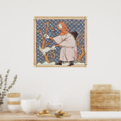 Poster F.58v Mars : Arbres à couteaux (Cuisine)