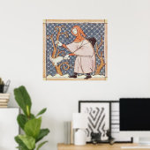 Poster F.58v Mars : Arbres à couteaux (Bureau à domicile)