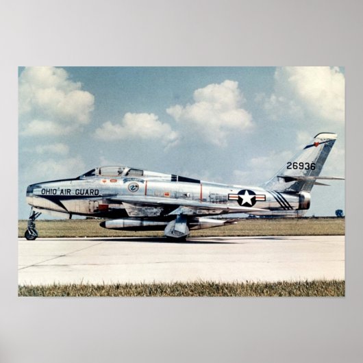 Poster F-84F Thunderstreak (Devant)