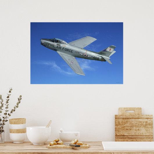 Poster F-86 Saber Jet (Cuisine)