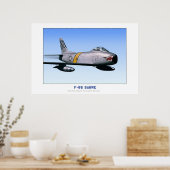 Poster F-86 Sabre nord-américain (Cuisine)