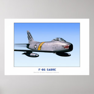 Poster F-86 Sabre nord-américain