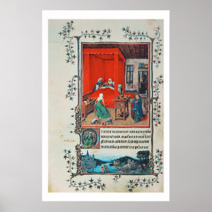 Poster f.93v la naissance de Jean-Baptist et du Baptis