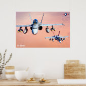POSTER F/A-18 HORNET (Cuisine)