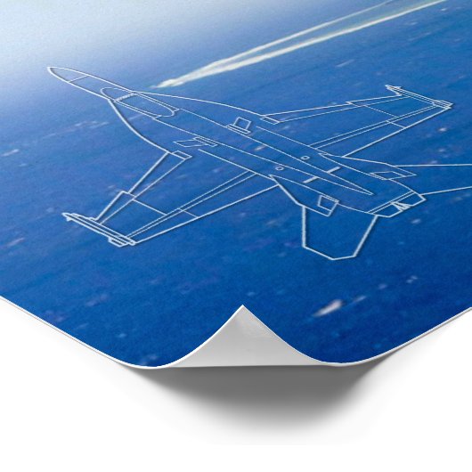 POSTER F/A-18 SUPER HORNET (Coin)