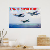 POSTER F/A-18 SUPER HORNET (Cuisine)