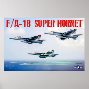 POSTER F/A-18 SUPER HORNET