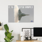 POSTER F/A-18 SUPER HORNET BOOM ! (Bureau à domicile)