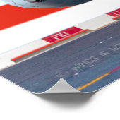 POSTER F/A-18 SUPER HORNET NOUS DRAPEAU (Coin)