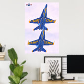 POSTER F/A-18C HORNET (Bureau à domicile)