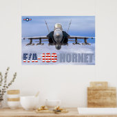 POSTER F/A-18C HORNET (Cuisine)