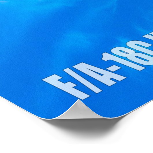 POSTER F/A-18C HORNET (Coin)