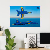 POSTER F/A-18C HORNET (Bureau à domicile)