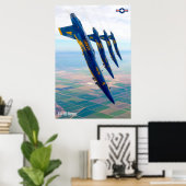 POSTER F/A-18C HORNET (Bureau à domicile)