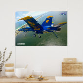 POSTER F/A-18C HORNET (Cuisine)