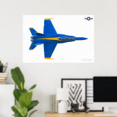 POSTER F/A-18D HORNET (Bureau à domicile)
