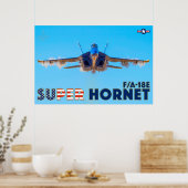 POSTER F/A-18E SUPER HORNET (Cuisine)