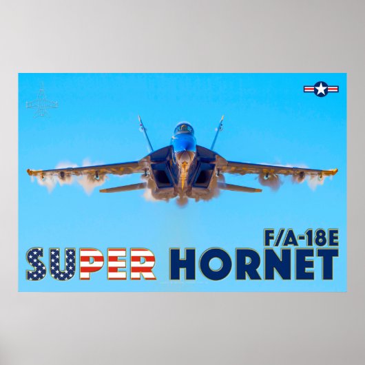 POSTER F/A-18E SUPER HORNET (Devant)