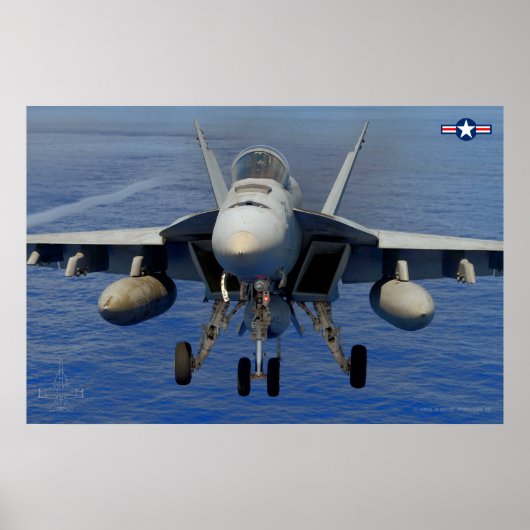 POSTER F/A-18E SUPER HORNET (Devant)