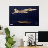POSTER F/A-18E SUPER HORNET (Bureau à domicile)