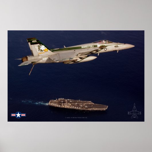 POSTER F/A-18E SUPER HORNET (Devant)