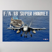 POSTER F/A-18E SUPER HORNET (Devant)