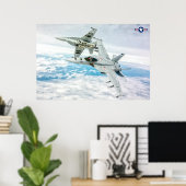 POSTER F/A-18E SUPER HORNET (Bureau à domicile)