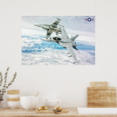 POSTER F/A-18E SUPER HORNET (Cuisine)