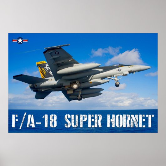 POSTER F/A-18E SUPER HORNET (Devant)